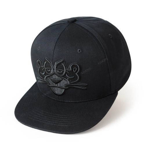 Black pink panther embroidered - pink,