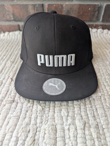 New puma black snap back - puma, flat